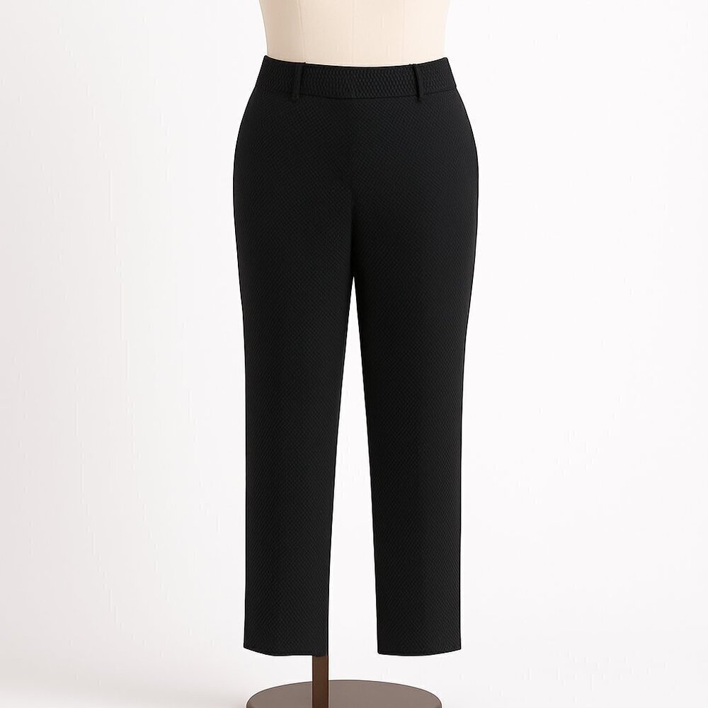 Women's Talbots Hampshire Ankle Pant, Black Teeny Dot, Size 10